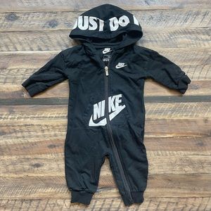 Nike full zip hoodie coverall. Size 6 months.